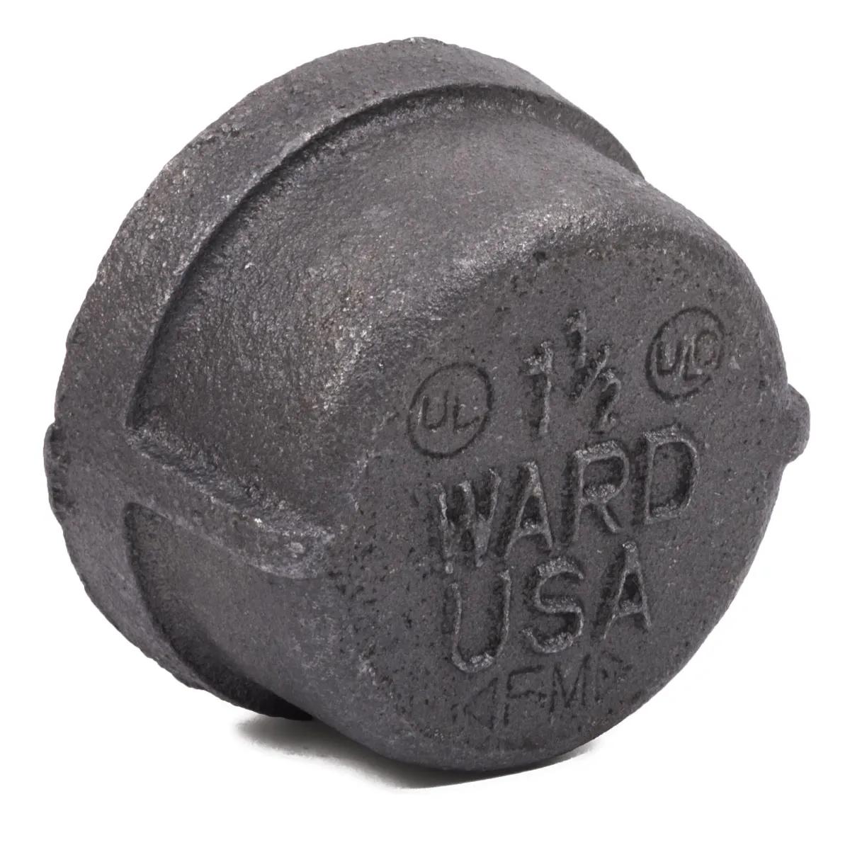 1-1/2" Class 150 Black Pipe Cap