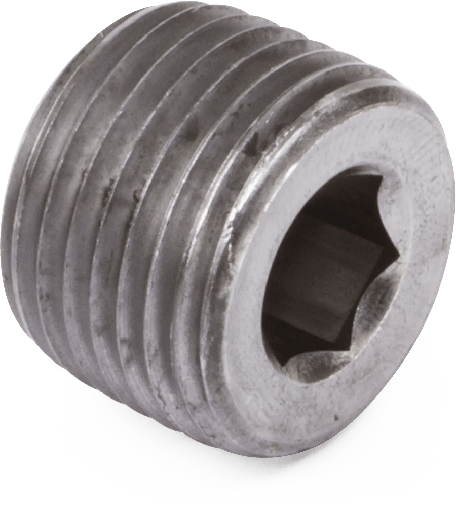 3/4" Class 150 Galvanized Pipe Hex Steel Recessed Plug