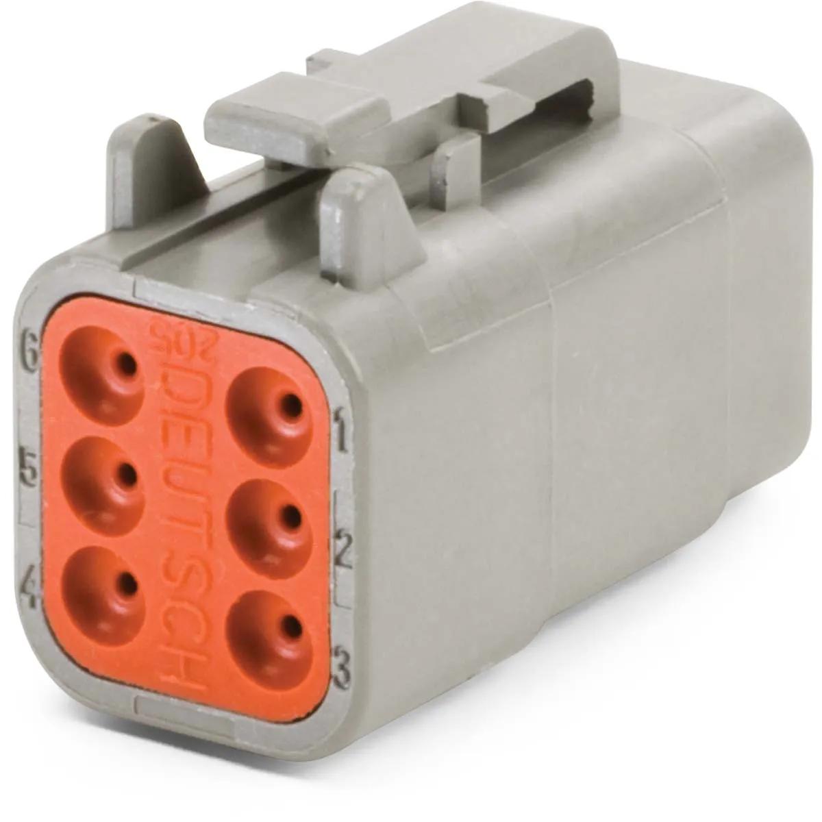Deutsch DTM Series Housing - 6 Pin Socket Plug - 2 Pack