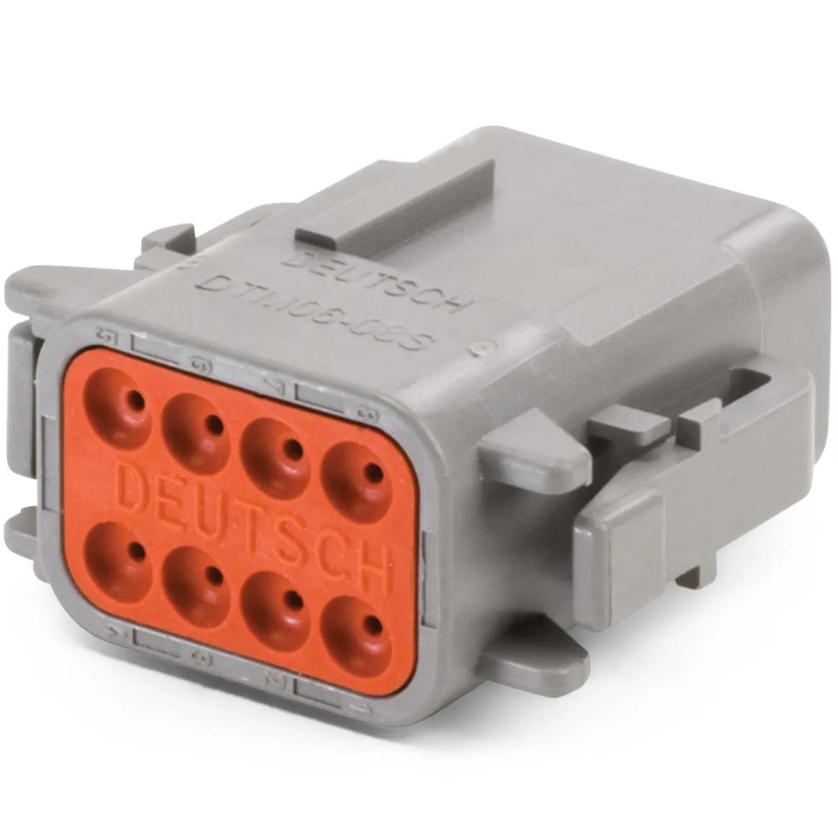 Deutsch DTM Series Housing Socket Plug - 8 Pin Socket Plug - 2 Pack