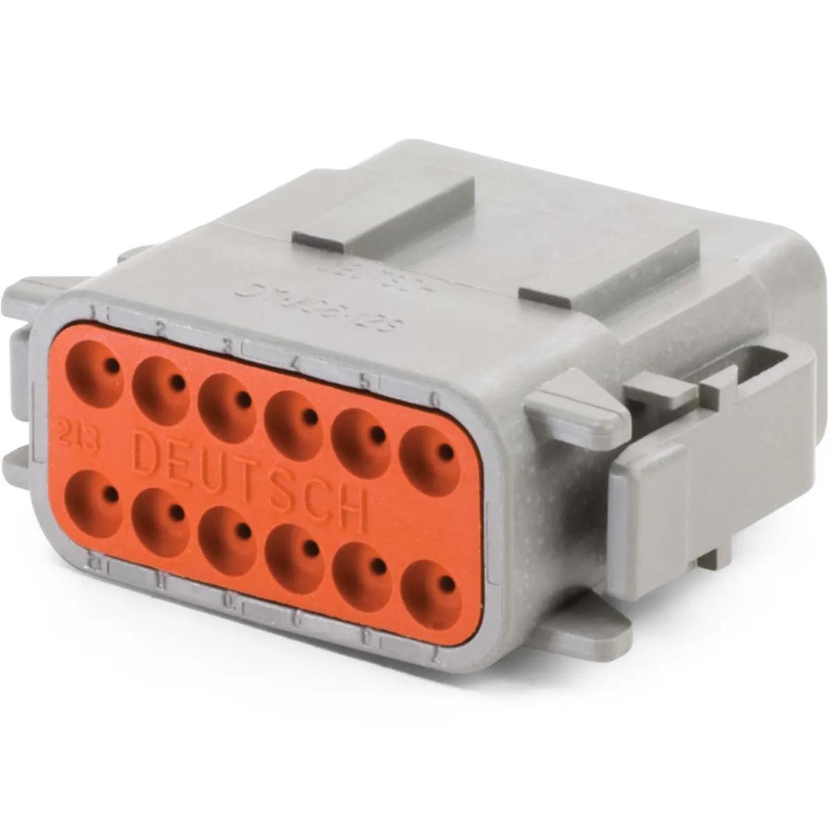 Deutsch DTM Series Housing Socket - 12 Pin Socket Plug - 2 Pack