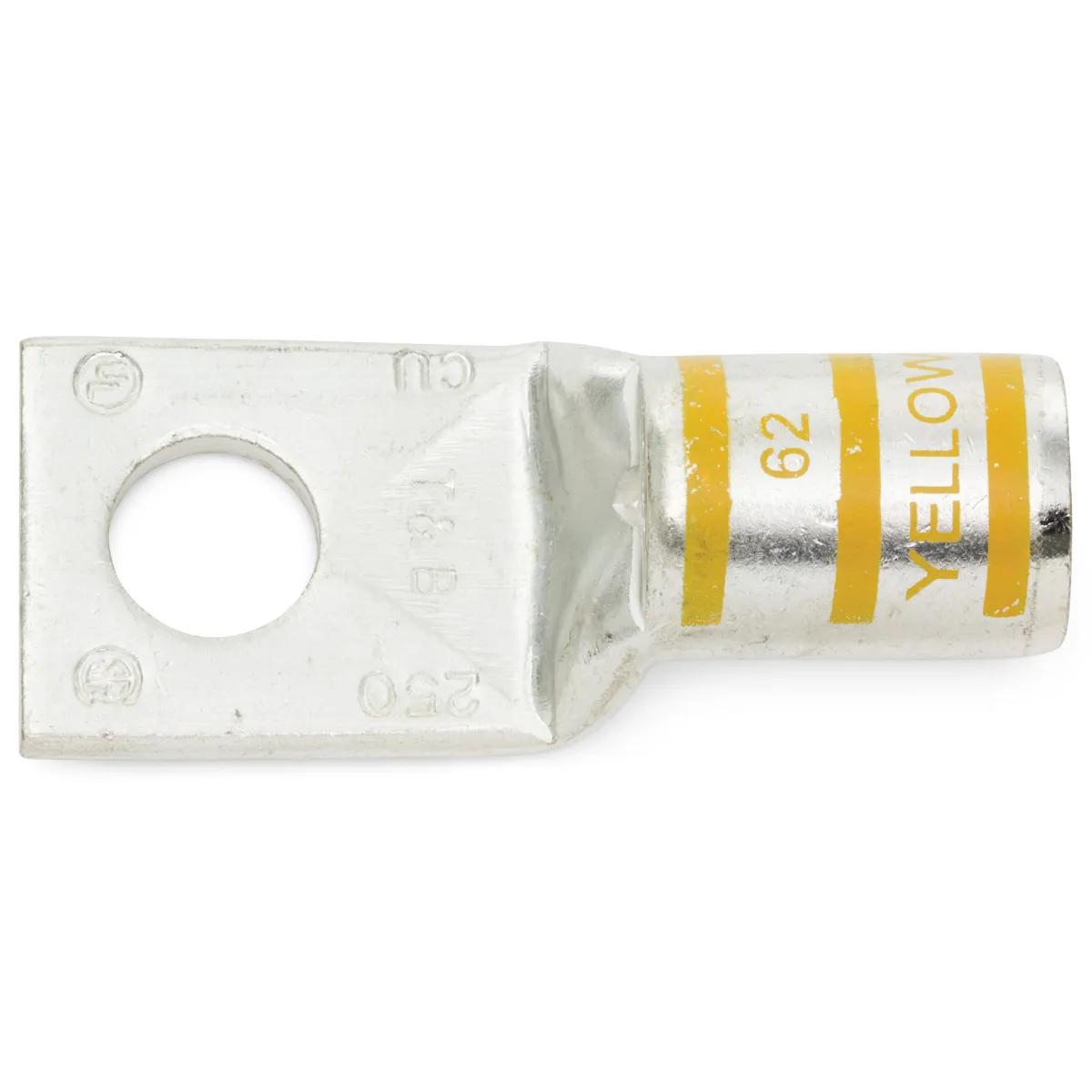 250 KCMIL, 1/2" Stud Yellow T&B Industrial Single Hole Lug