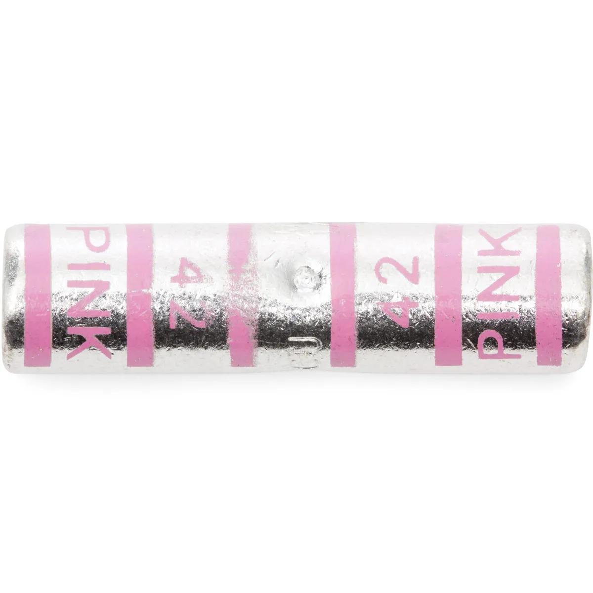 1/0 AWG Pink T&B Long Barrel Industrial Splice Connector - 2 Pack