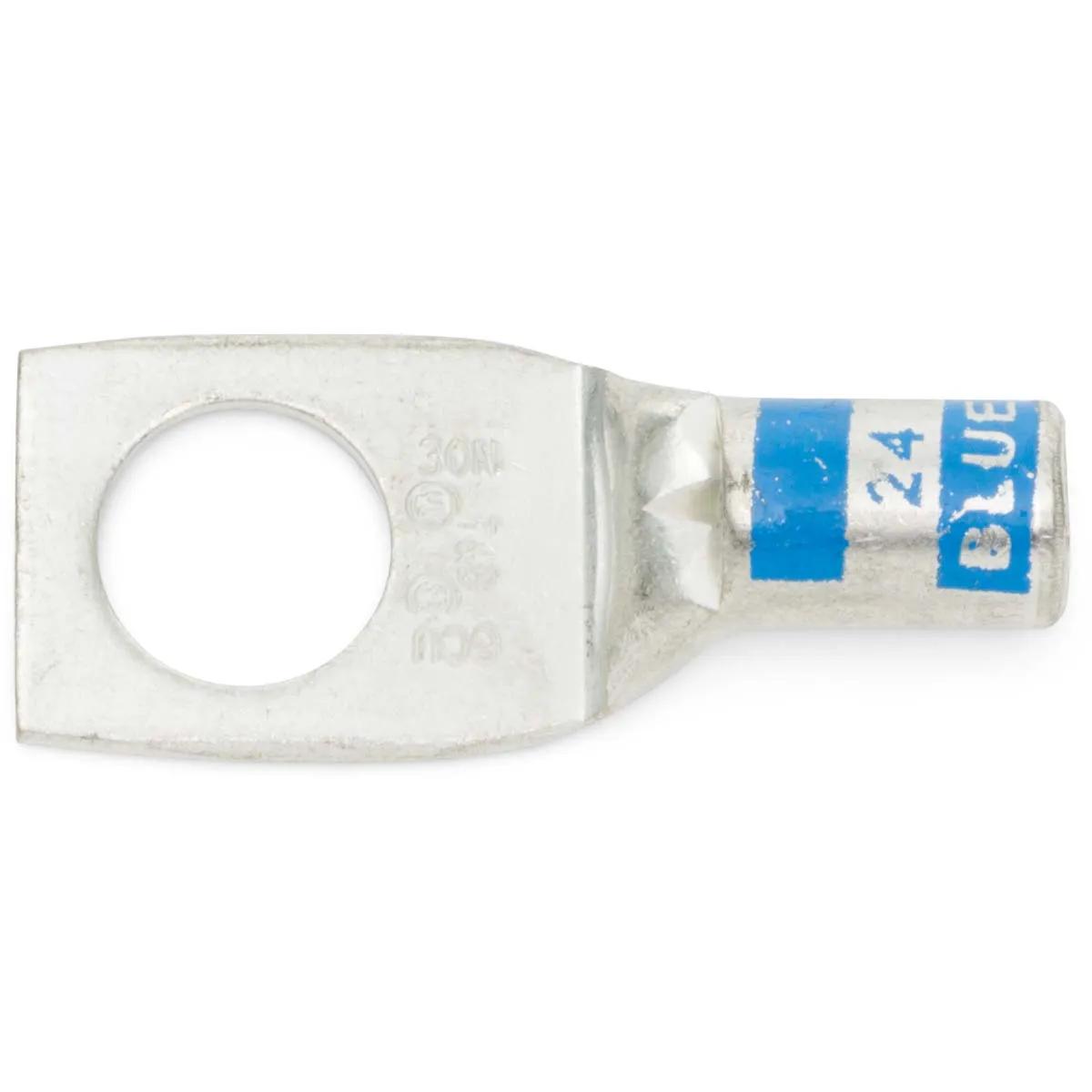 6 AWG, 5/16" Stud Blue T&B Industrial Single Hole Lug - 2 Pack