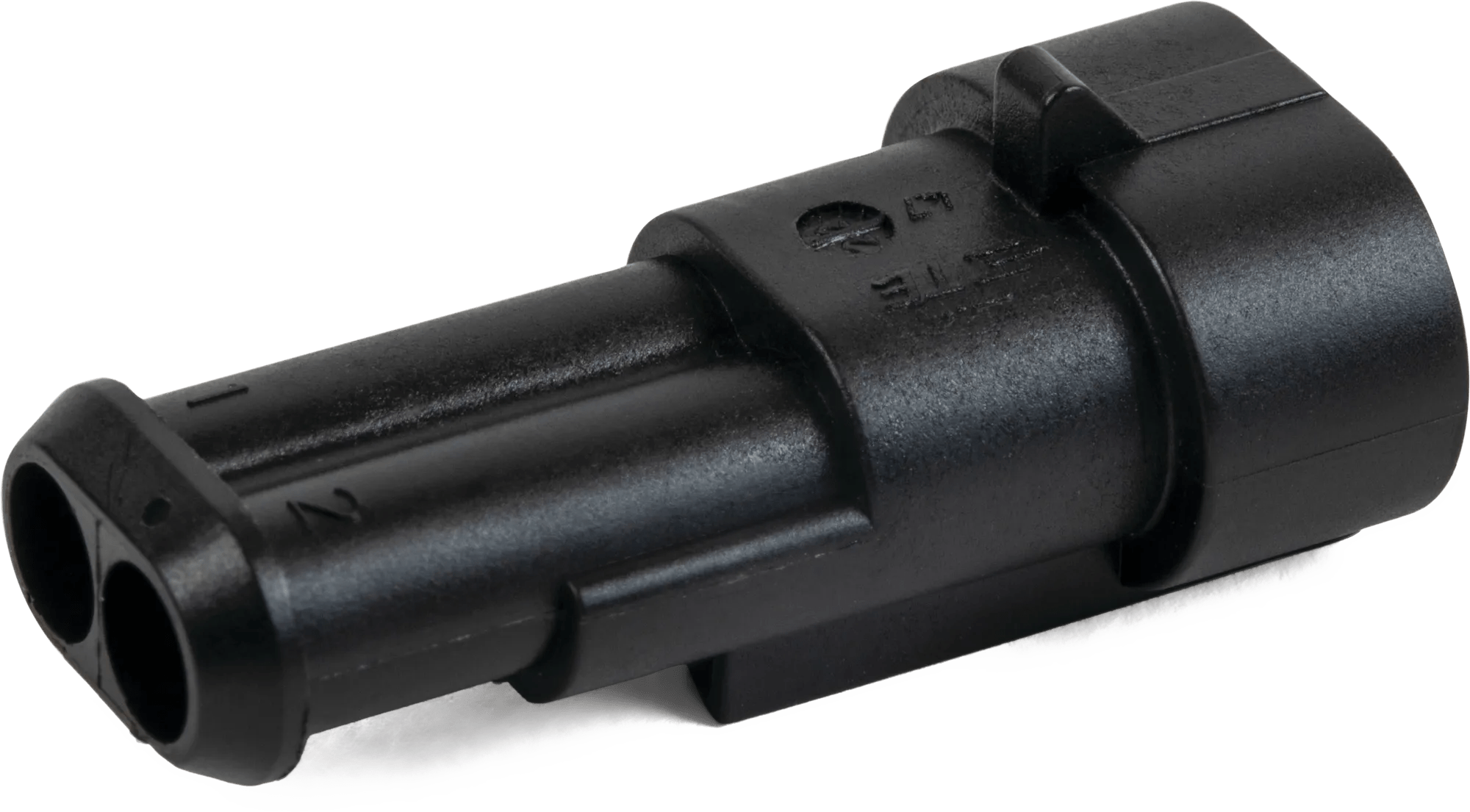 Male 2 Wire AMP SUPERSEAL 1.5 Connector Housing - 5 Pack