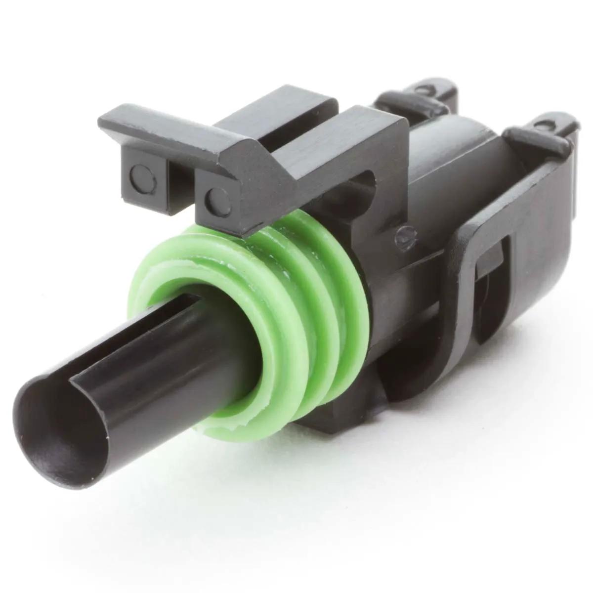 Weatherpack 1 Terminal Male Flat Tower Connector Body Shell - 5 Pack