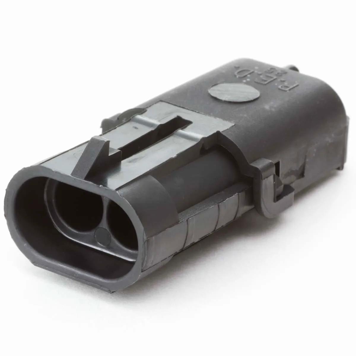 Weatherpack 2 Terminal Female Flat Tower Connector Body Shell