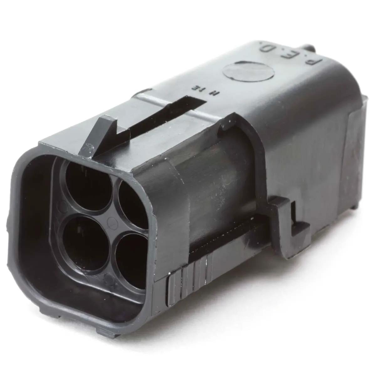 Weatherpack 4 Terminal Female Square Tower Connector Body Shell