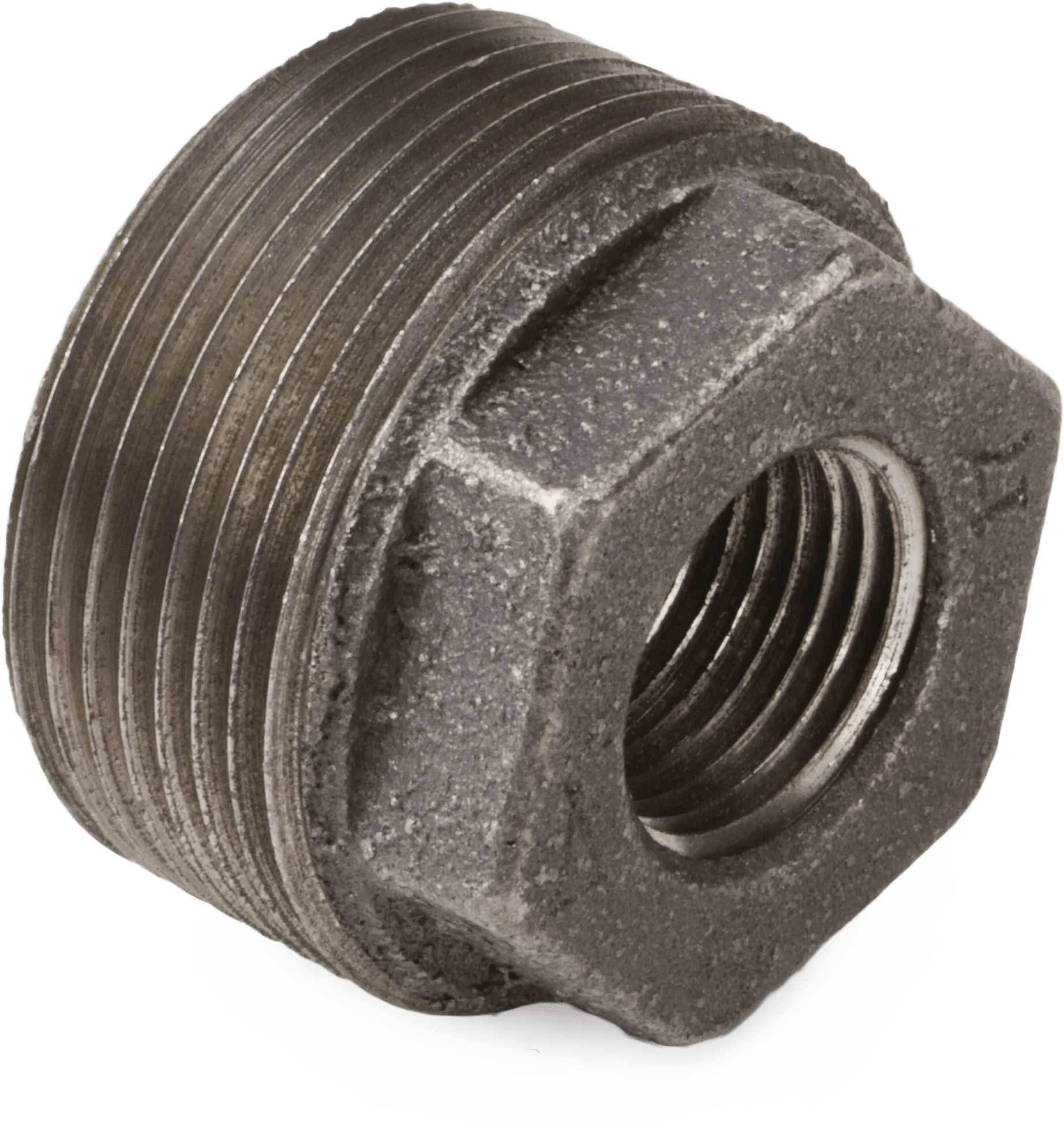 1-1/2" x 1" Class 150 Black Pipe Hex Bushing - 3 Pack