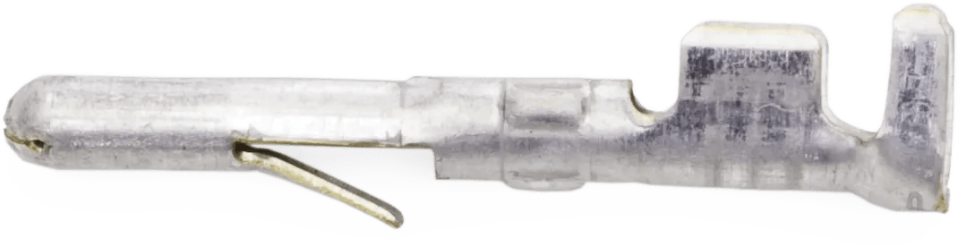 20 - 14 AWG Single Retention Barb Male Mate-N-Lock Terminal - 25 Pack