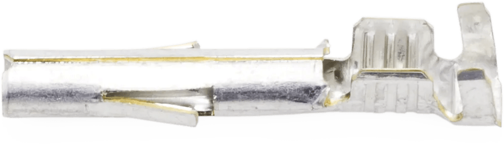20 - 14 AWG Dual Retention Barb Female Mate-N-Lock Terminal - 25 Pack
