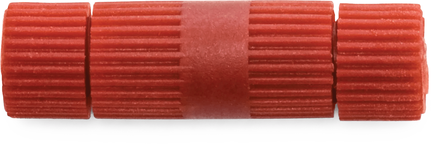 24 - 22 & 20 - 18 AWG Red Nylon Insulated Posi-Lock No Crimp Connector - 10 Pack