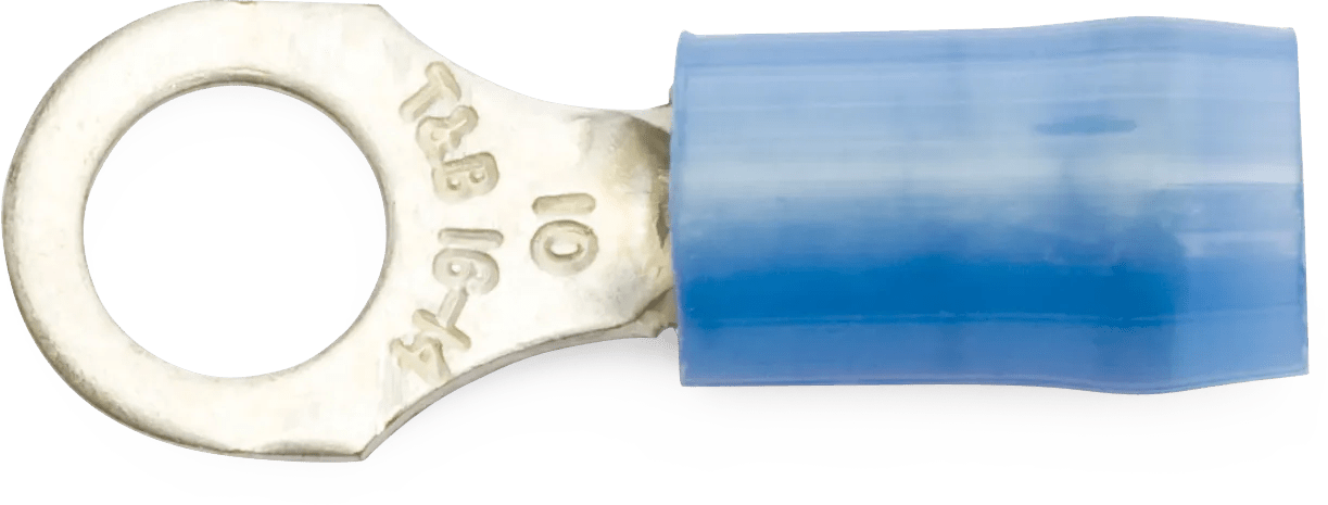 16 - 14 AWG Blue #10 Nylon Insulated Sta-Kon® Ring Terminal - 50 Pack