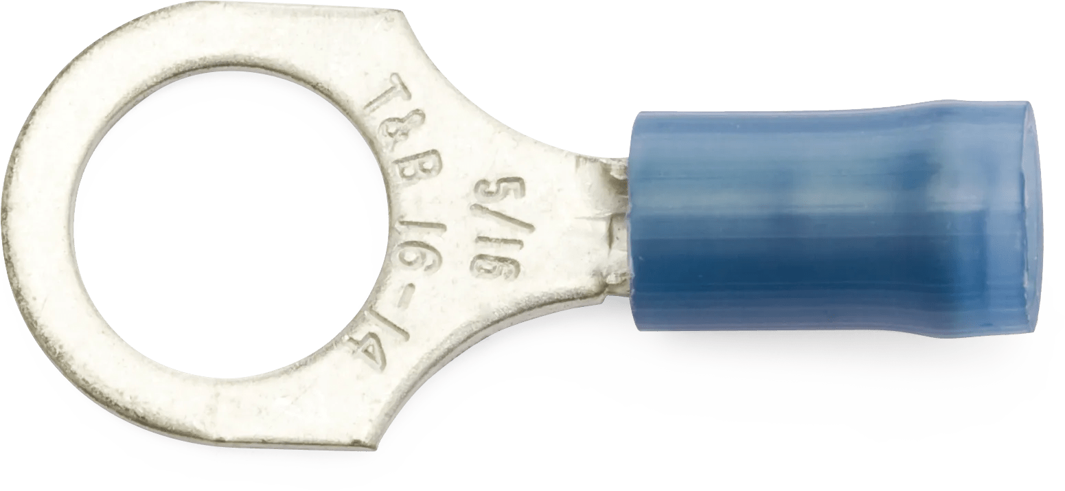 16 - 14 AWG Blue 5/16" Nylon Insulated Sta-Kon® Ring Terminal - 50 Pack