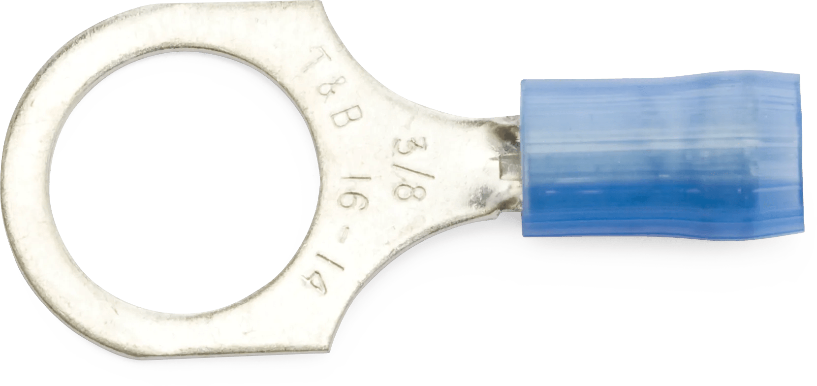 16 - 14 AWG Blue 3/8" Nylon Insulated Sta-Kon® Ring Terminal