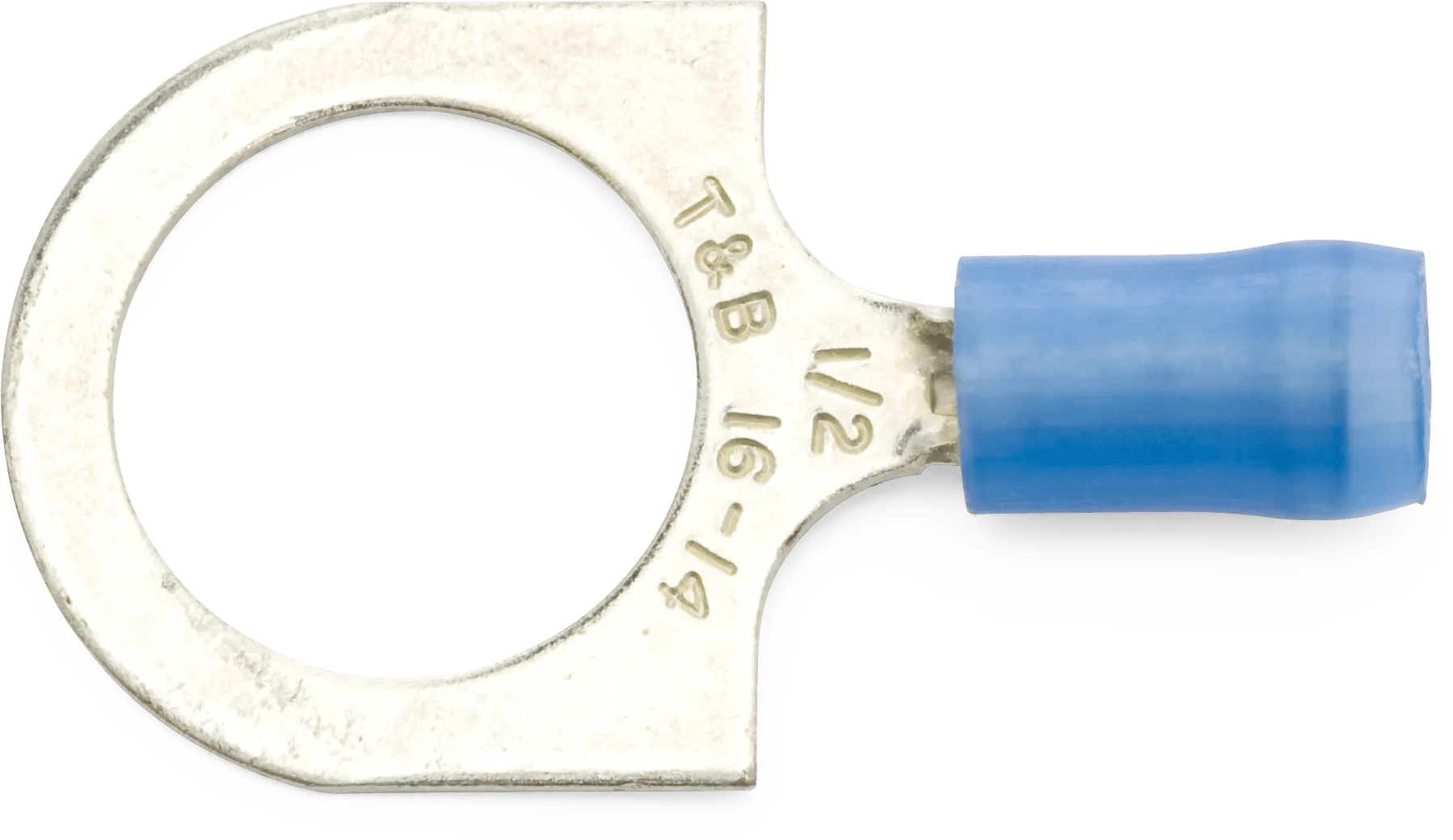 16 - 14 AWG Blue 1/2" Nylon Insulated Sta-Kon® Ring Terminal - 25 Pack