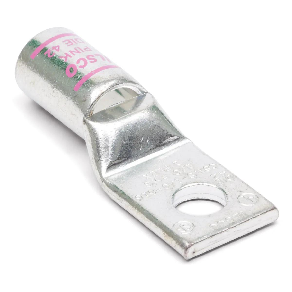1/0 AWG, 5/16" Stud Pink Industrial Lug - 5 Pack