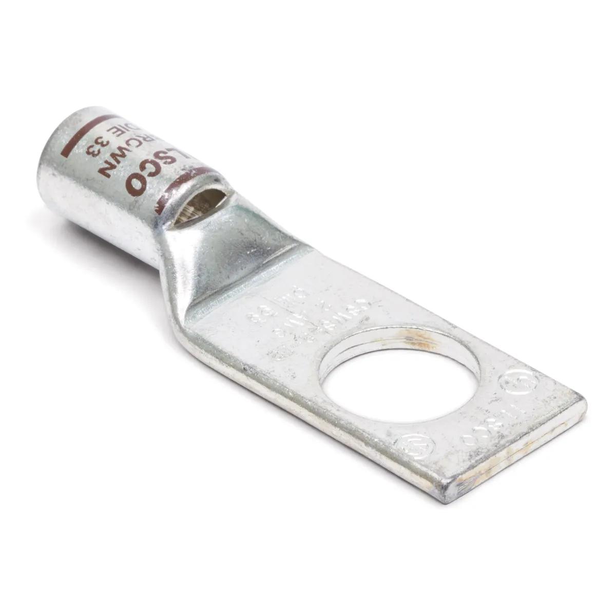 2 AWG, 1/2" Stud Brown Industrial Lug - 5 Pack