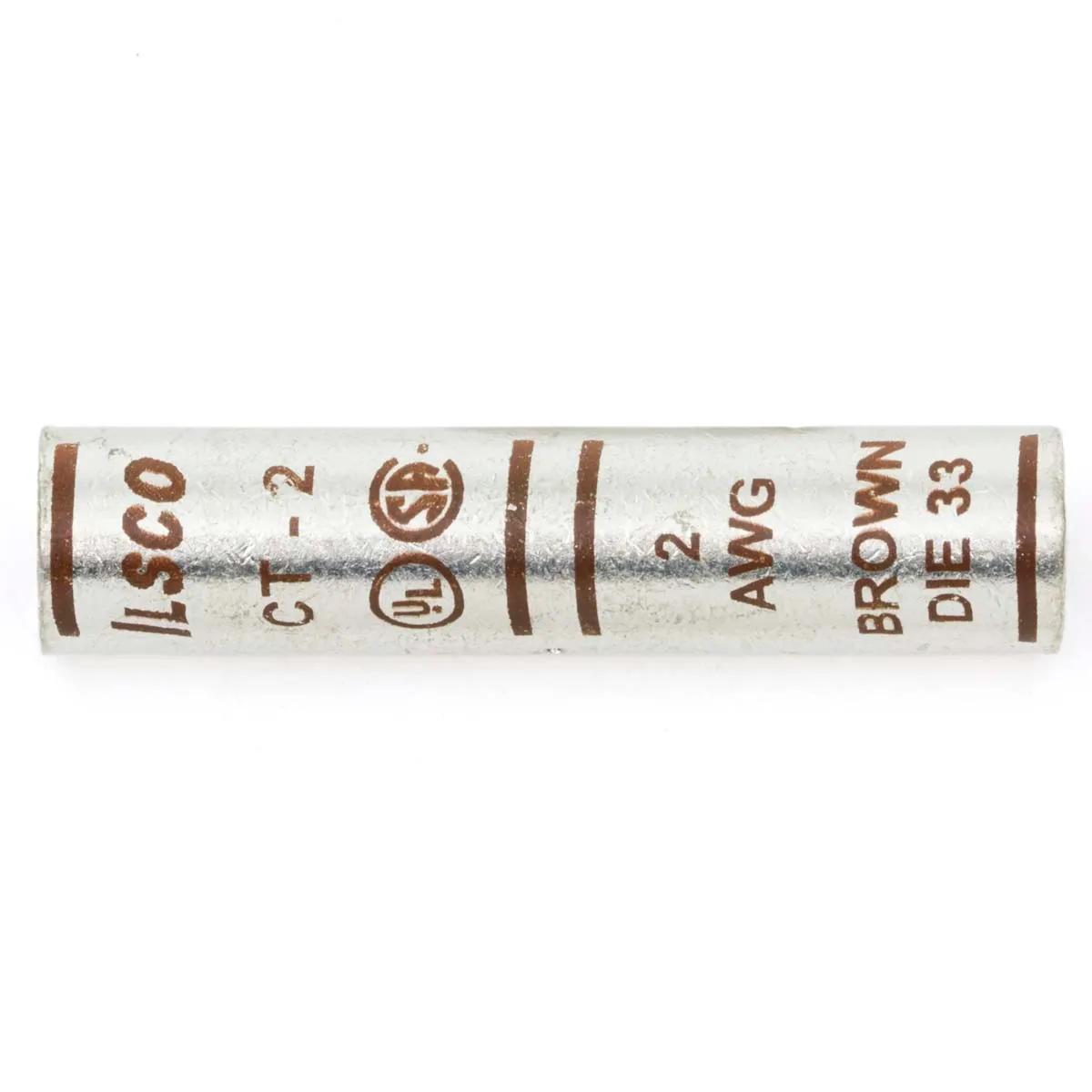 2 AWG Brown Industrial Splice Connector - 5 Pack