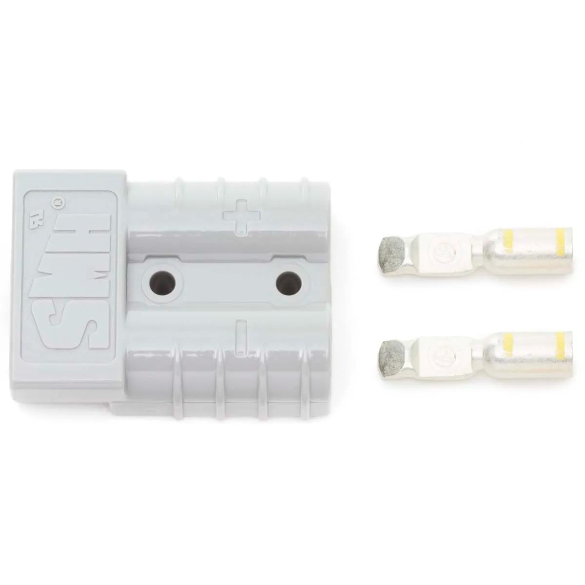 12 - 10 AWG Gray 50 Amp Safe-Mate Industrial Battery Connector Kit