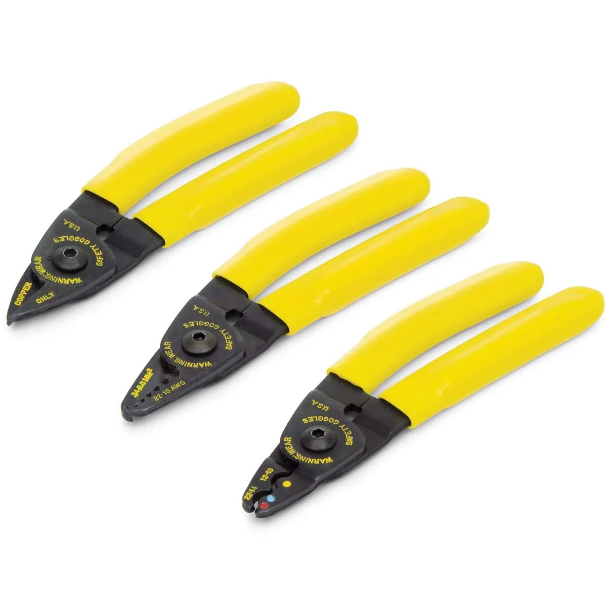 3 Piece Compact Electrical Tools - Compact Cutter, Stripper & Crimper