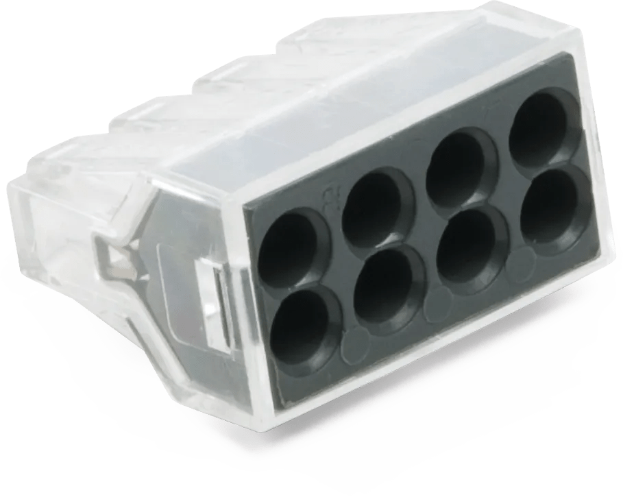 Gray Quick Conn Push-In Wire Connector - 50 Pack