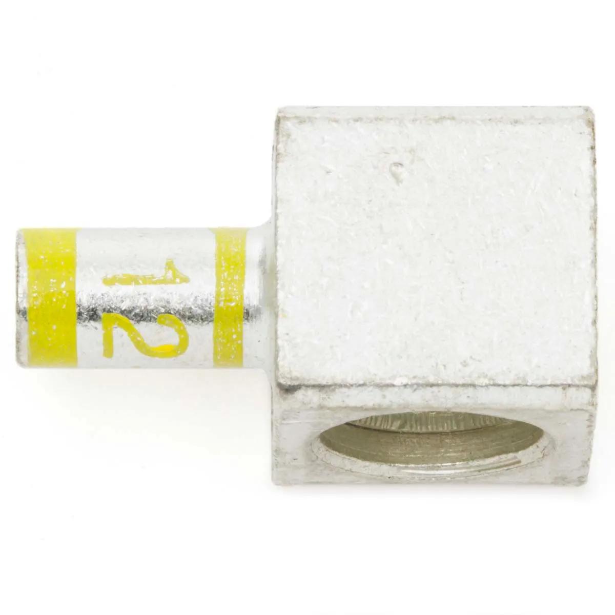 12 - 10 AWG, #2 Body Yellow Female Motor Pigtail Connector - 2 Pack