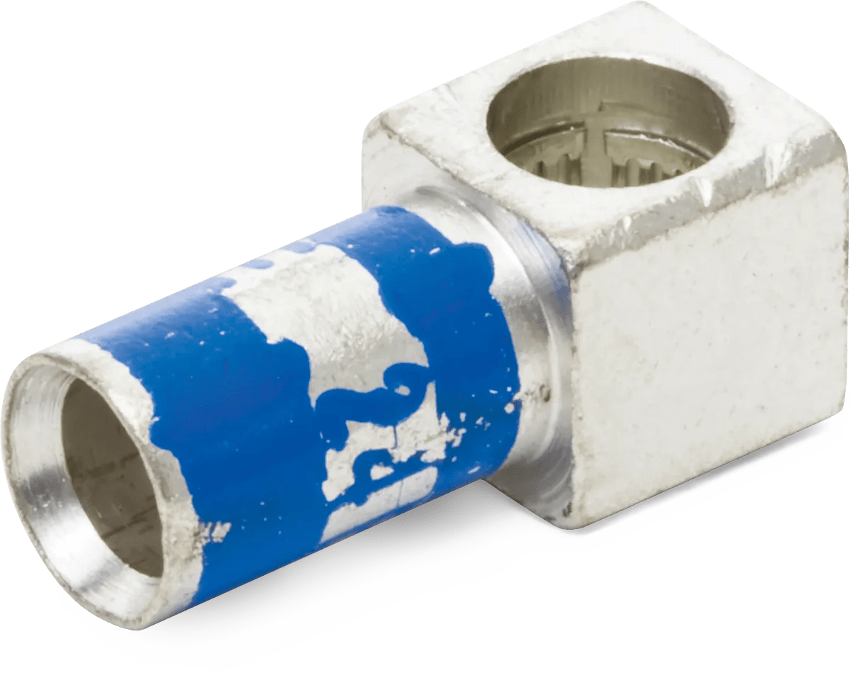 6 AWG, #1 Body Blue Female Motor Pigtail Connector - 2 Pack