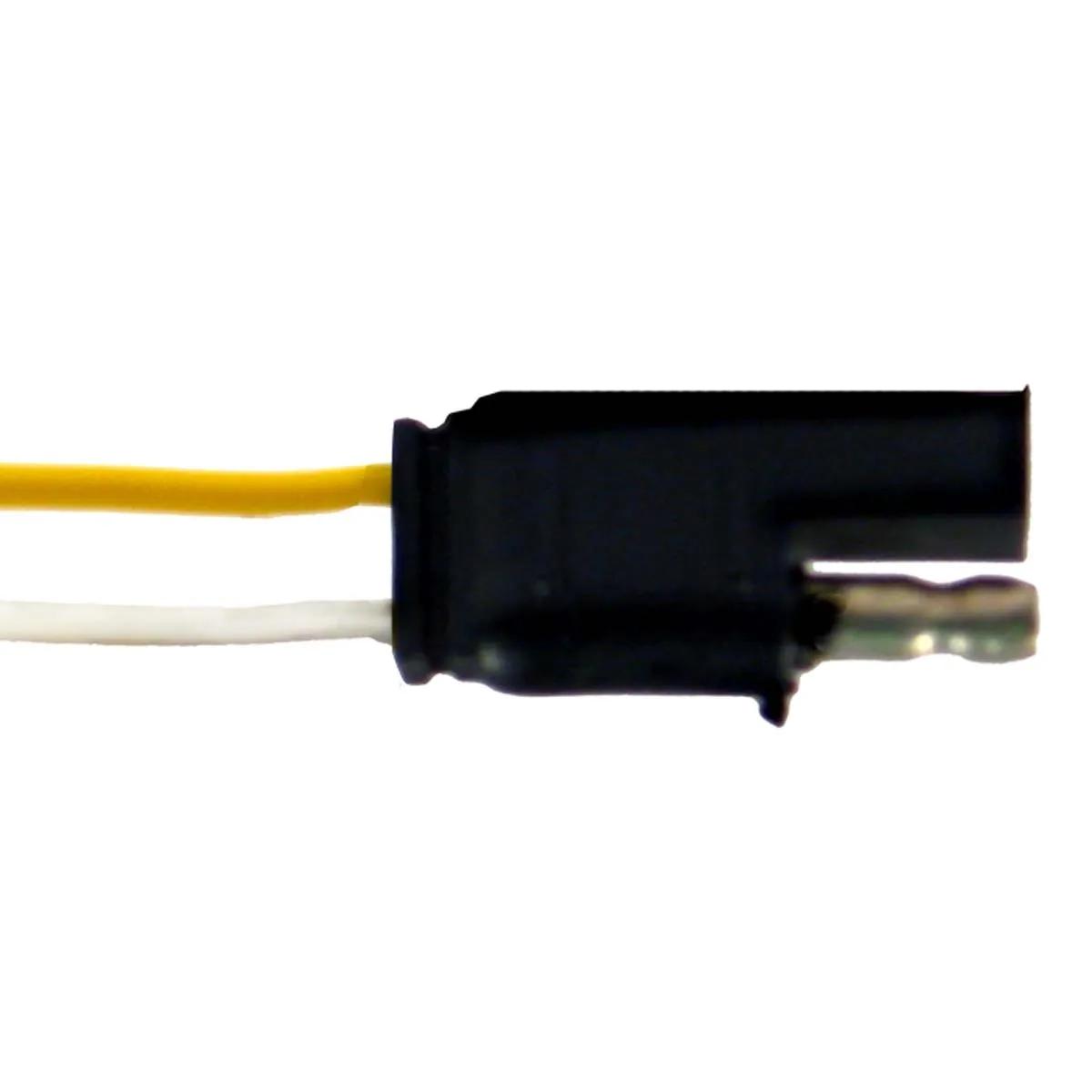 2 Wire 16 AWG Female Molded Flat Connector - 5 Pack