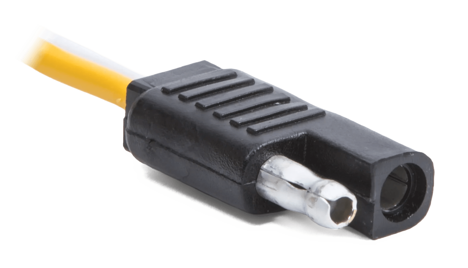 2 Wire 14 AWG Male Molded Flat Connector - 2 Pack