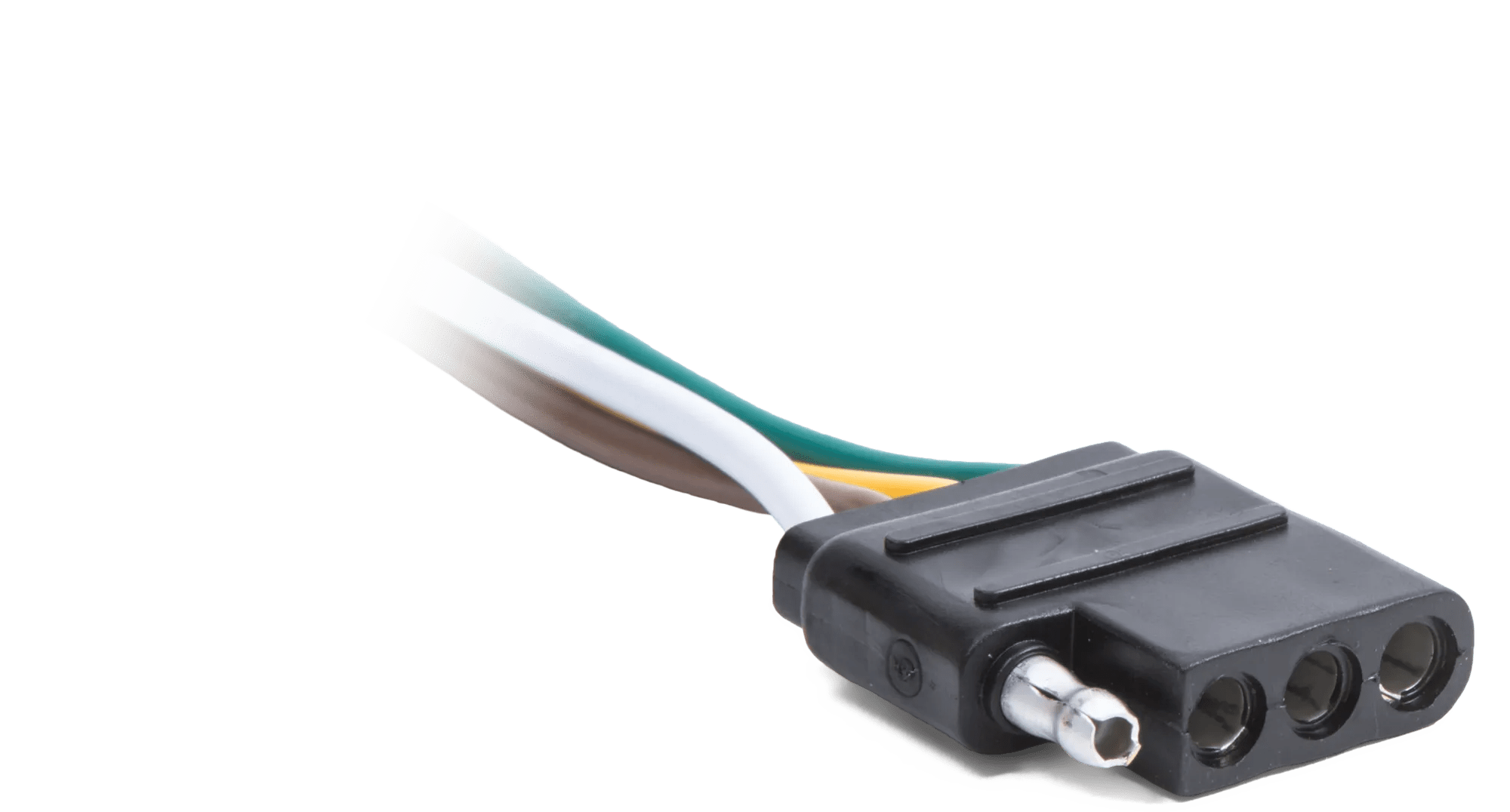 4 Wire 14 AWG Female Molded Flat Connector - 12" Lead - 2 Pack