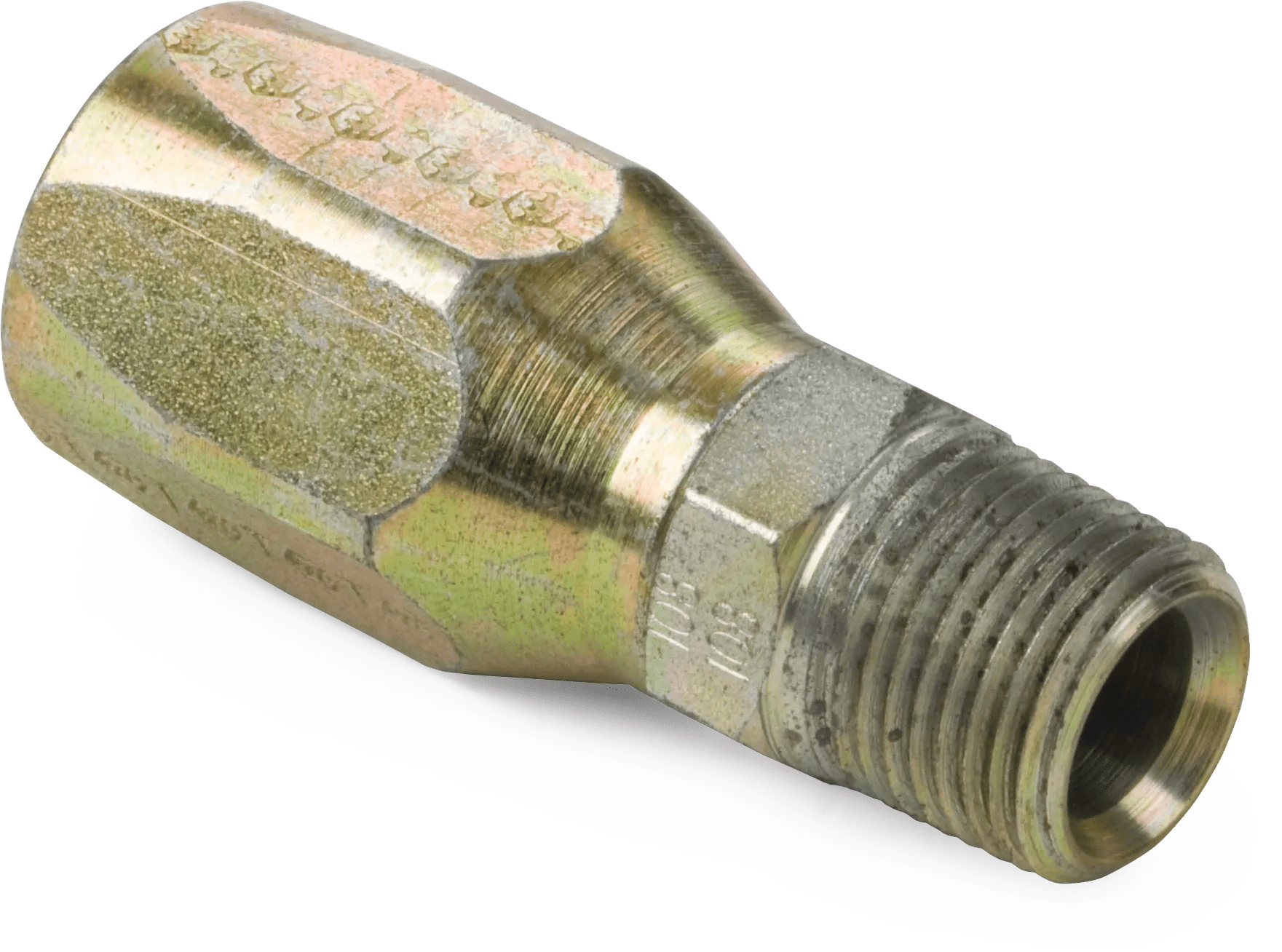 5/16" x 1/4" Male Pipe Rigid Hose End - 247 N Series - 2 Pack
