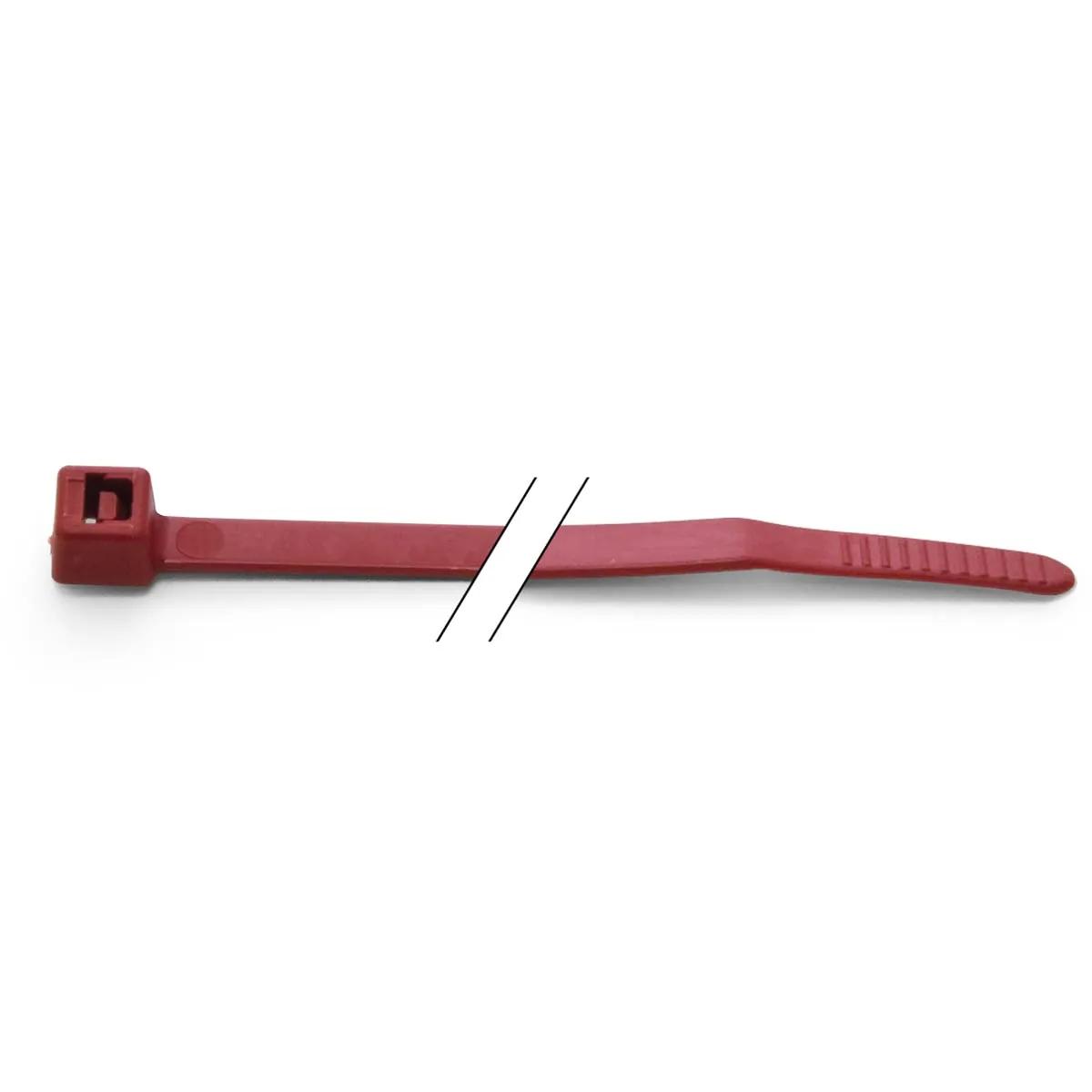 11" Red Nylon Cable Tie - 100 Pack
