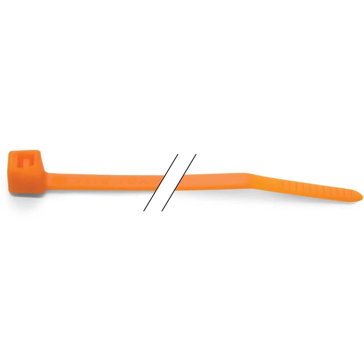 3/32" x 4" Orange Nylon Cable Ties - 50 Pack