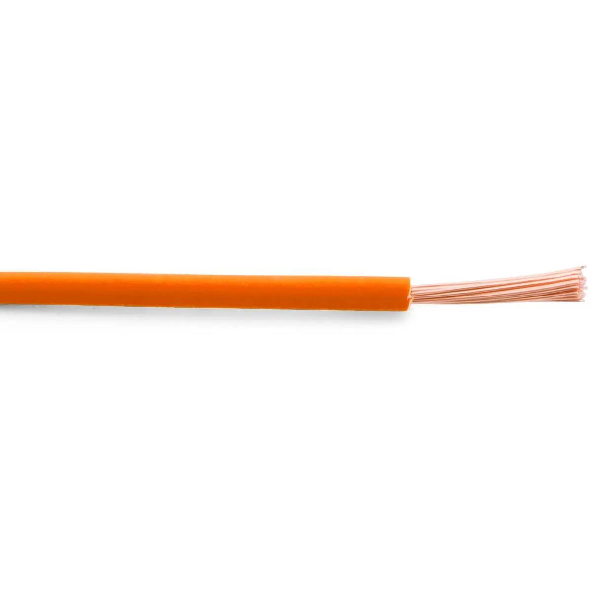 22 Gauge Orange Cross-Link Type TXL Primary Wire - 100 Feet