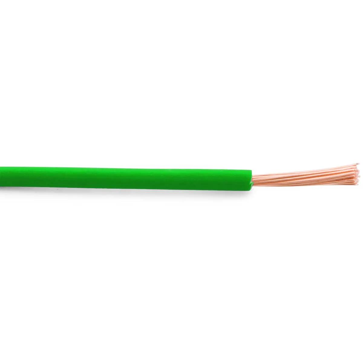 8 Gauge Green Cross-Link Type SXL Primary Wire - 100 Feet