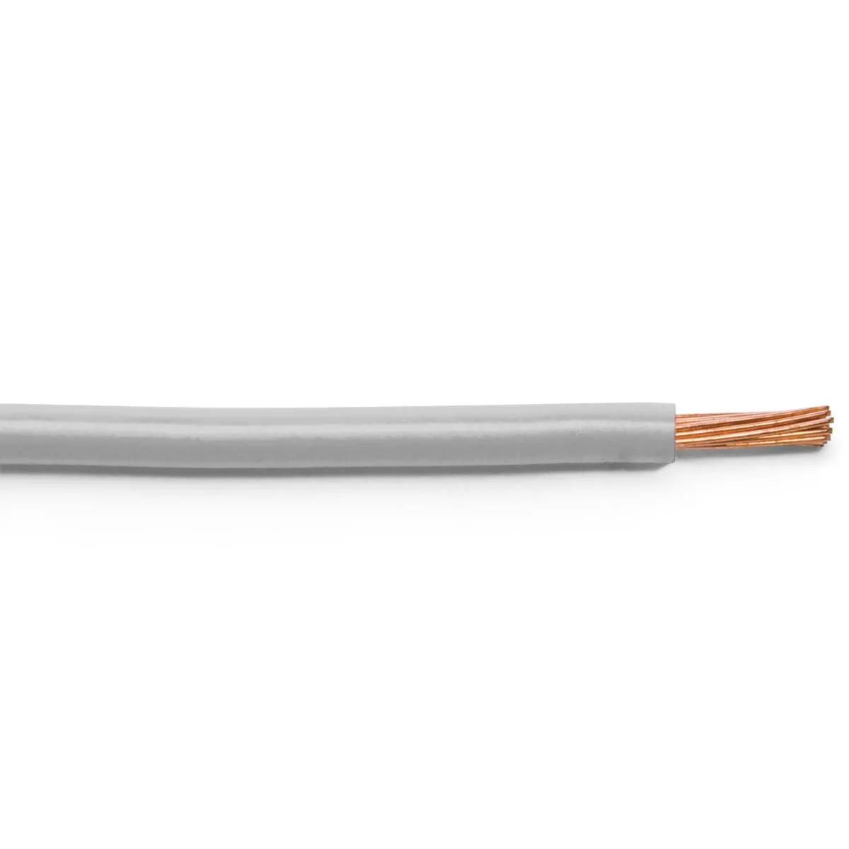 8 Gauge Gray PVC Primary Wire - 100 Feet