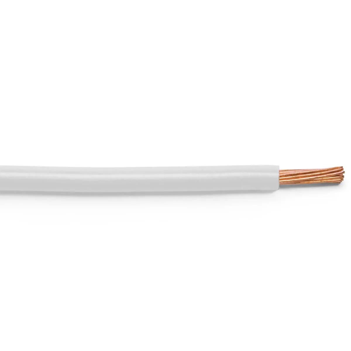 16 Gauge White PVC Primary Wire - 100 Feet