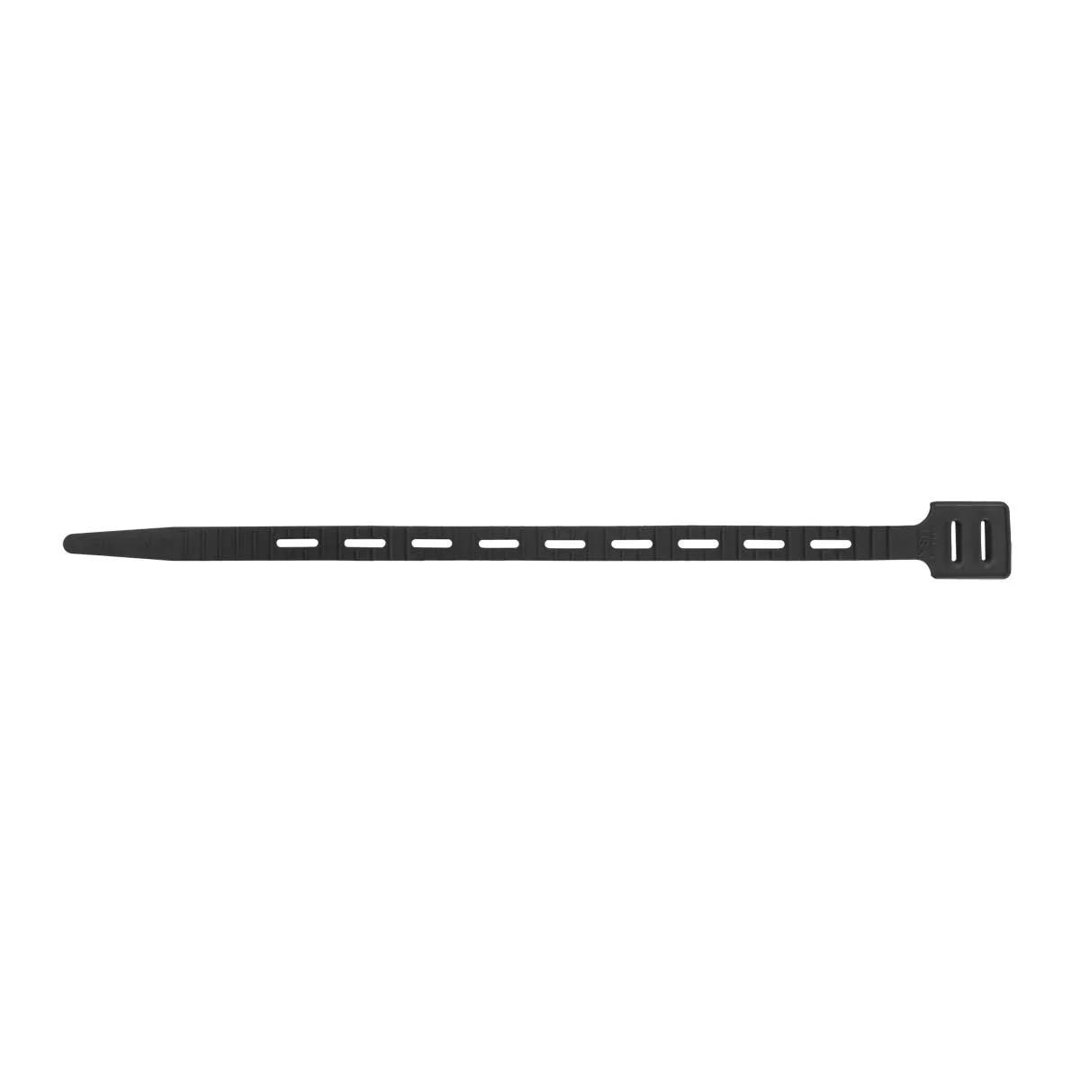 14" Black One-Tie® Reusable Strap - 5 Pack