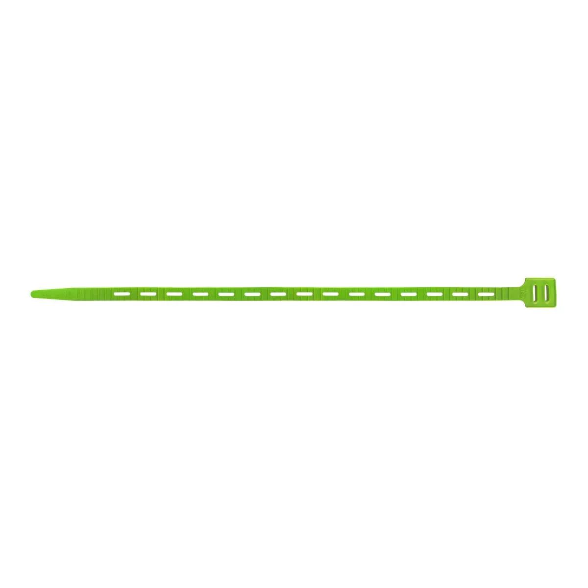20" Bright Green One-Tie® Reusable Strap - 5 Pack