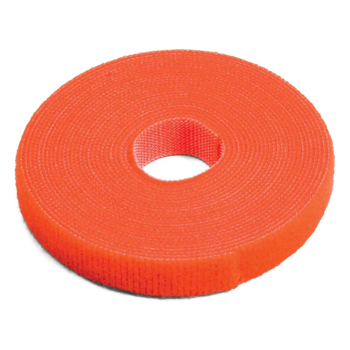 Orange Hook & Loop Cable Tie Wrap