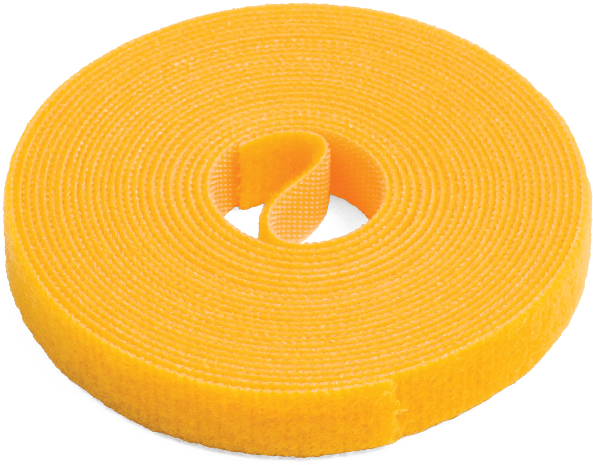 Yellow Hook & Loop Cable Tie Wrap