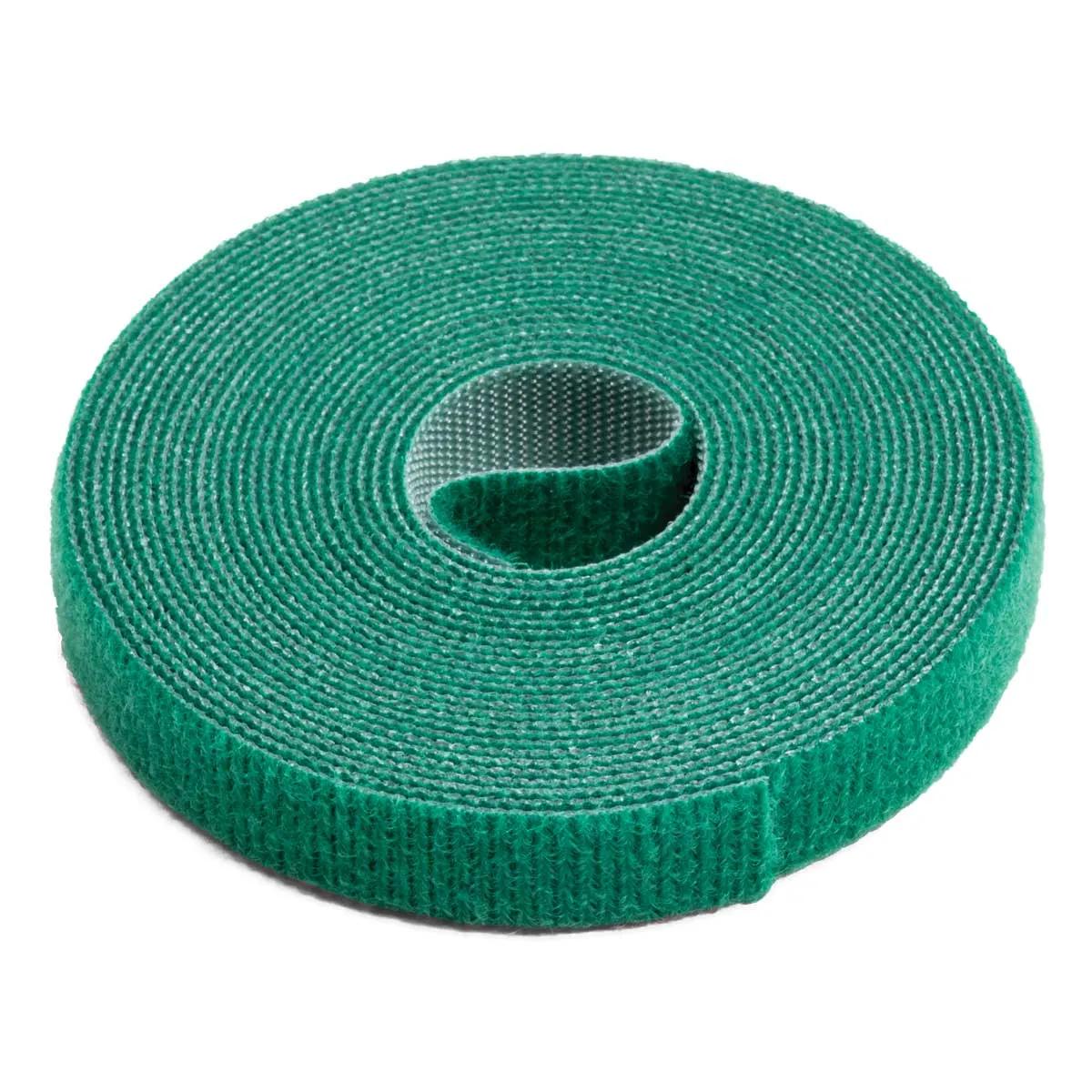 Green Hook & Loop Cable Tie Wrap