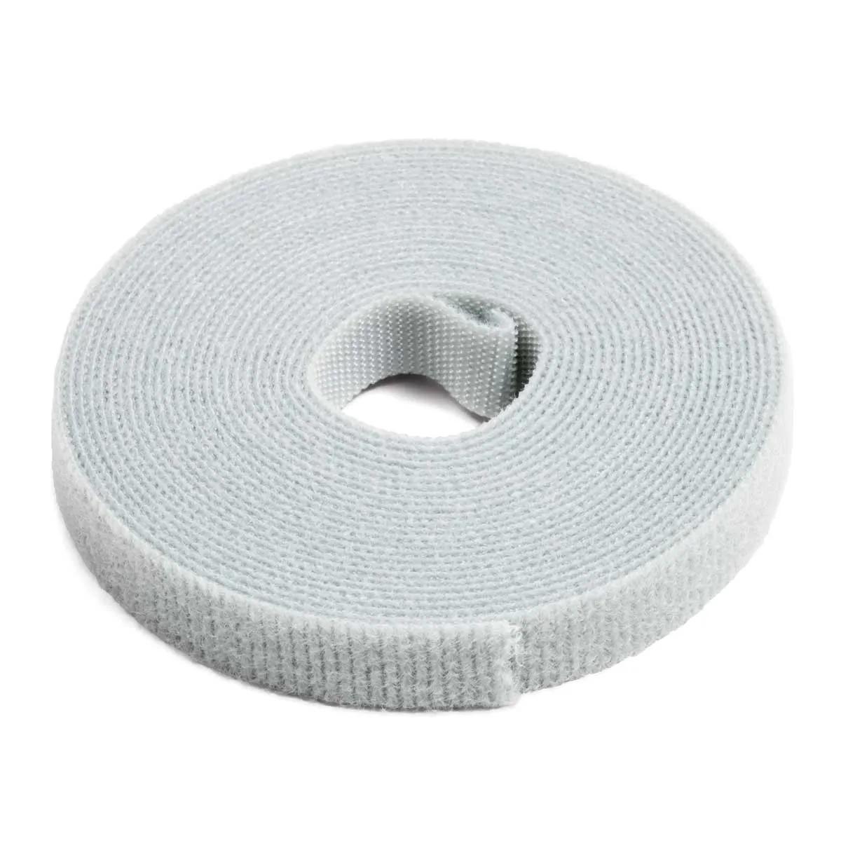 Gray Hook & Loop Cable Tie Wrap