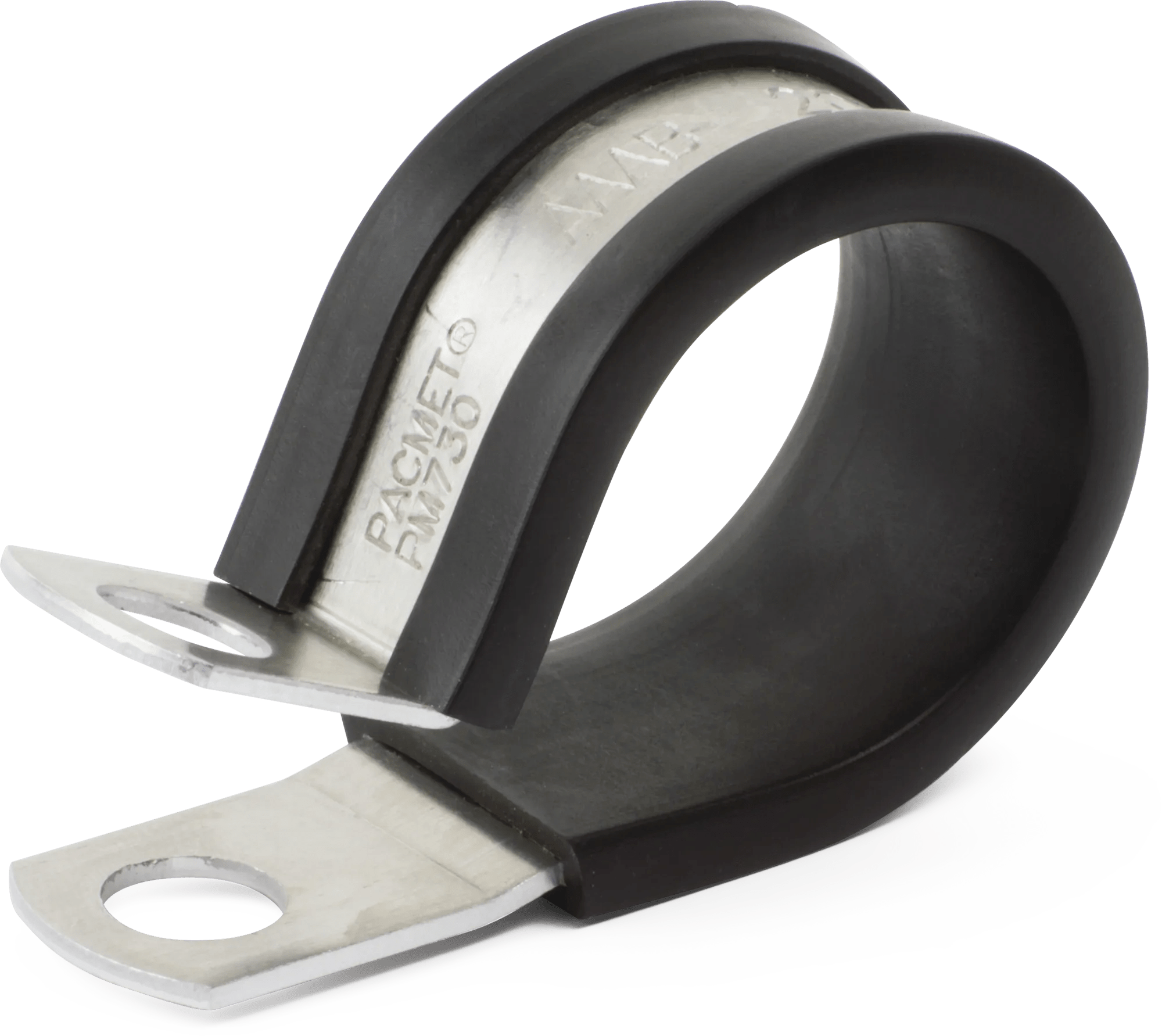 3" Heavy Duty Insulated Aluminum Wiring and Tubing Clamp - 5 Pack