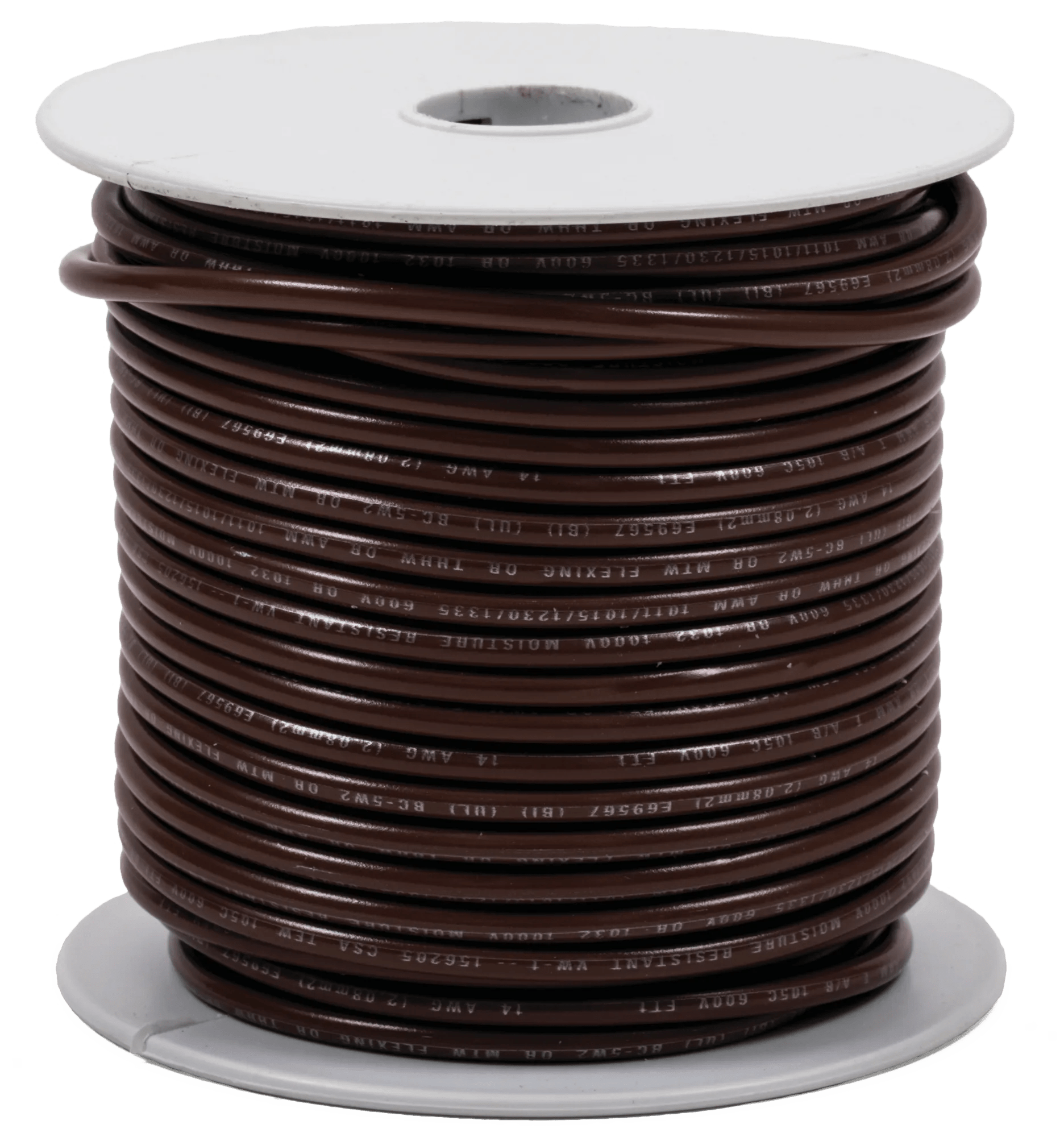 16 Gauge Brown PVC Hook Up Wire - 100 Feet