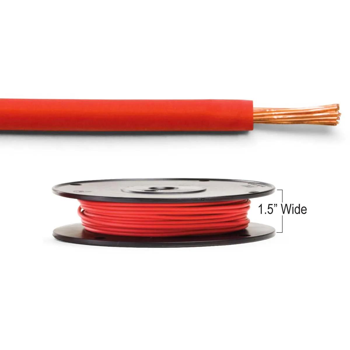 16 Gauge Red Cross-Link Primary Wire Narrow Spool - 100 Feet