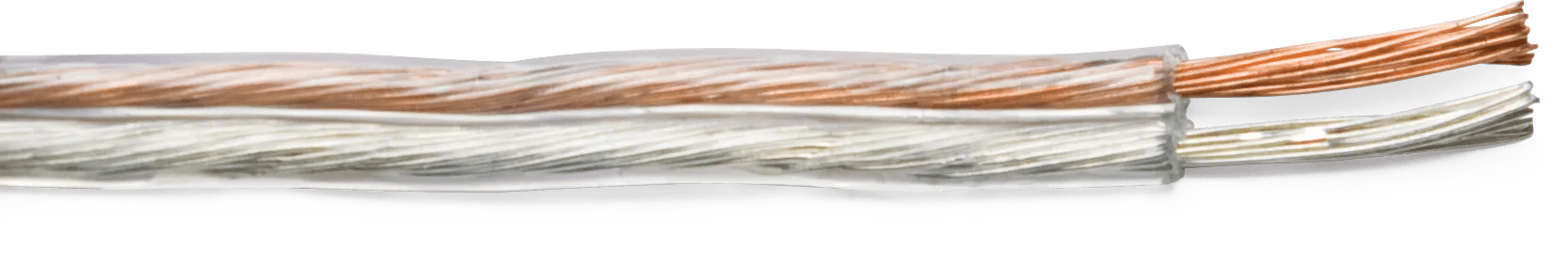 Clear 2-Conductor Speaker Wire