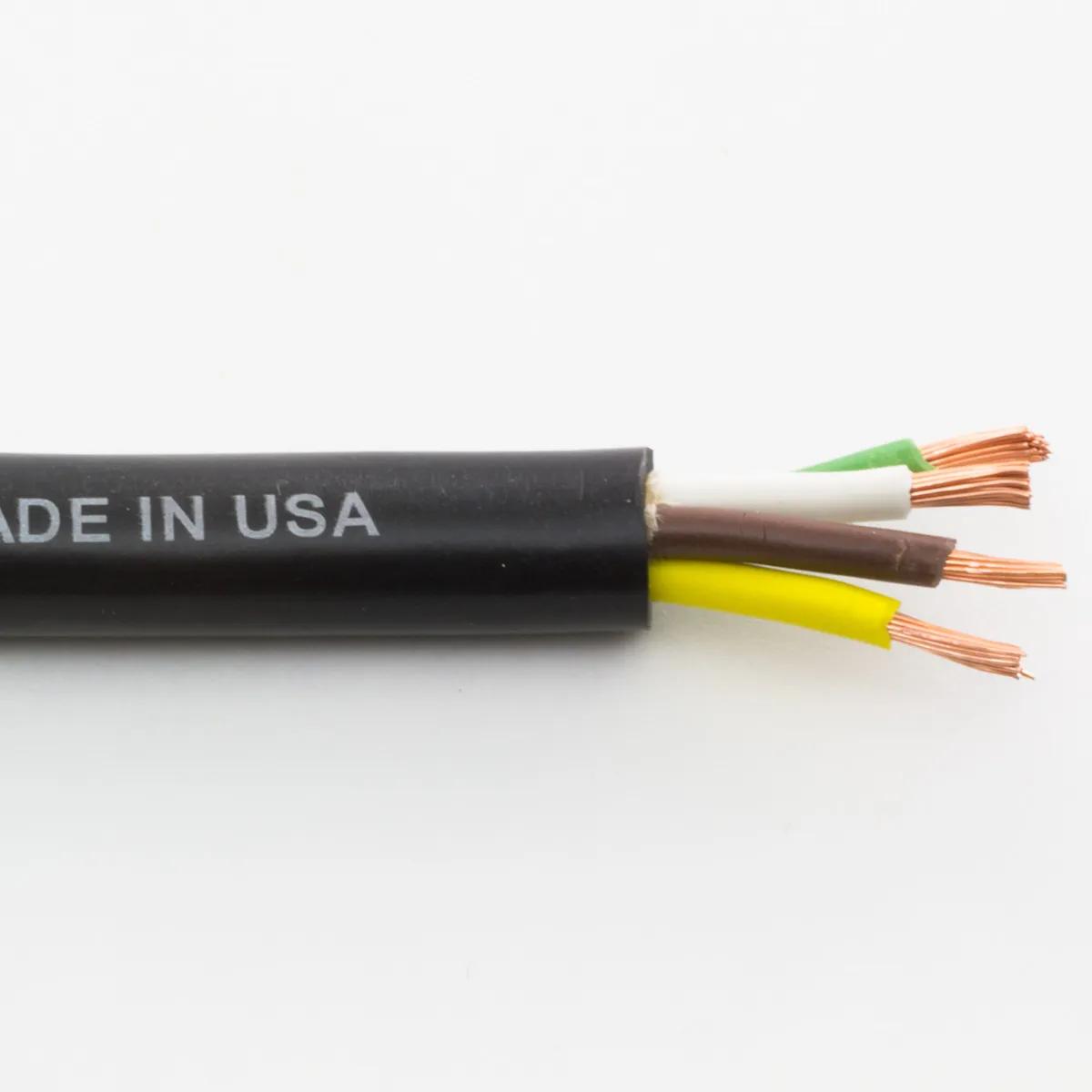 14/4 (Green, White, Brown & Yellow) Trailer Cable - 50 Feet