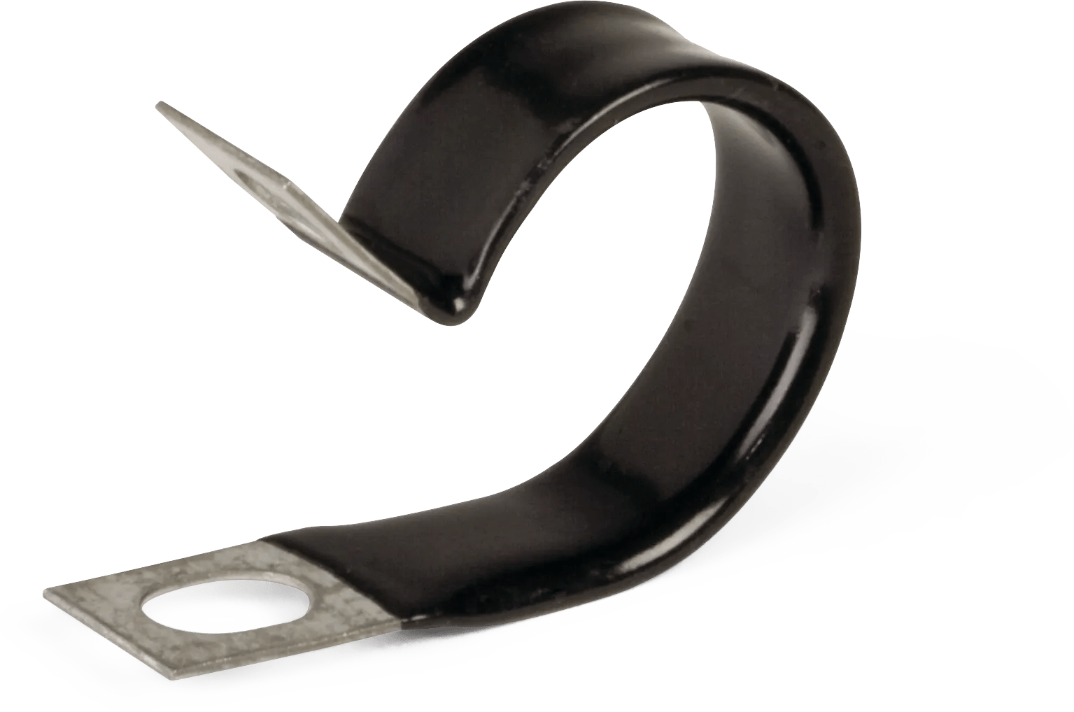 3/16" x 1/2" Dipped Steel Wiring and Tubing Clamp - 25 Pack